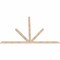 Ekena Millwork Saratoga Smooth Timber Gable Bracket, Douglas Fir, 96"W x 64"H x 1 1/2"D x 3 1/2"F, 16/12 Pitch GBW096X64X0204SAR00SDF - alternate 4